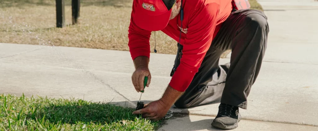 Fix clogged irrigation nozzle guide