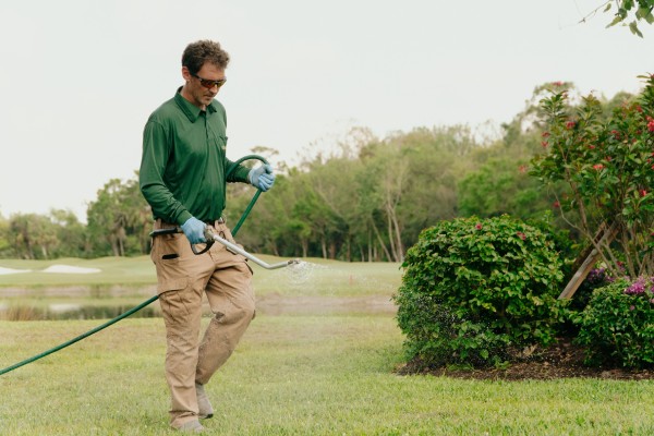 Lawn fertilization treatment service