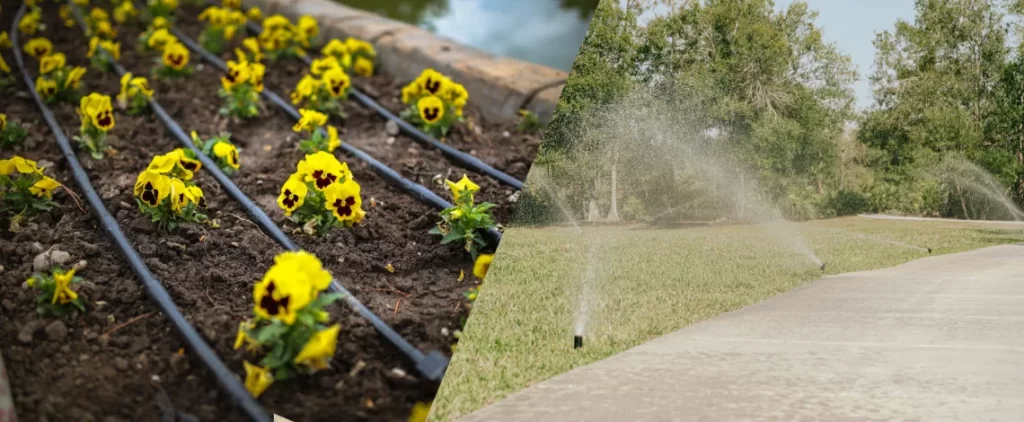 drip vs sprinkler irrigation florida landscape